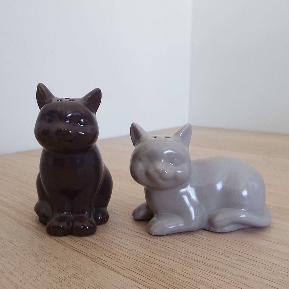 Ceramic Cat Salt and Pepper Shakers